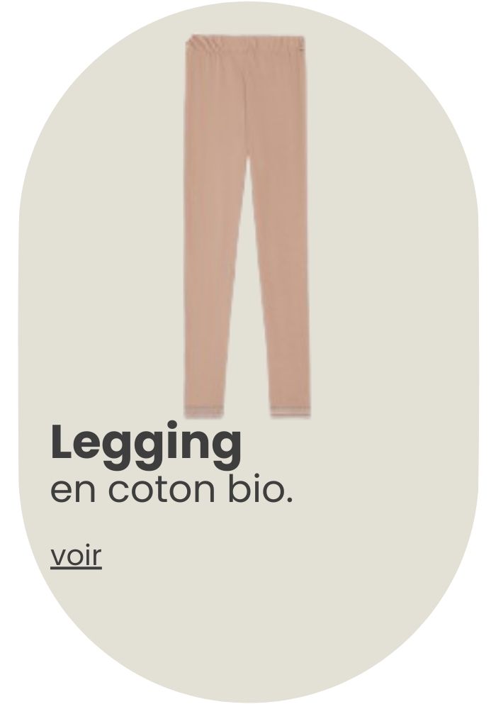 Legging 100 2025 coton bio femme